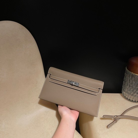 18/Étoupe Grey (Étoupe)  エトゥープ マダム Madame エルメス ショルダーバッグ レディース HERMES ケリー エラン Elan 