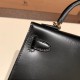 エルメスケリーミニ Kelly bag miniMini Kelly New stock  box  ボックスカーフ ブラック 89/ Black ゴールド金具   kellymini-012 全手縫い