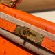 エルメスケリーミニ Kelly bag miniMini Kelly New stock  オーストリッチ ostrich オレンジ 93 /Orange ゴールド金具 kellymini-025 全手縫い