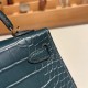 エルメスケリーミニ Kelly bag miniMini Kelly New stock  Matte Alligateor CrocodileV0/Vert Rousseau ヴェールルソー V0/Vert Rousseau ゴールド金具 kellymini-096 全手縫い