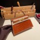 エルメスケリーミニ Kelly bag miniMini Kelly New stock  Alligateor Crocodile ブリュレ 4G /Brulee ゴールド金具 kellymini-097 全手縫い