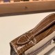 エルメス ポシェットケリー kelly pochette  Crocodile フィセル 17 / Ficelle シルバー金具 Pochette--004 全手縫い