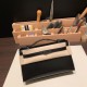 エルメス ポシェットケリー kelly pochette  box ボックスカーフ  ブラック 89 /Black (Noir) Black Hardware Pochette--006 全手縫い