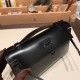 エルメス ポシェットケリー kelly pochette  box ボックスカーフ  ブラック 89 /Black (Noir) Black Hardware Pochette--006 全手縫い