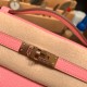 エルメス ポシェットケリー kelly pochette  Epsom ヴォーエプソン ローズコンフェッティ 1Q/Rose Confetti  ローズゴールド金具 Pochette--013 全手縫い