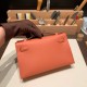 エルメス ポシェットケリー kelly pochette  Epsom ヴォーエプソン ローズティー 3L /Rose Tea シルバー金具 Pochette--014 全手縫い