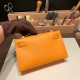 エルメス ポシェットケリー kelly pochette  Epsom ヴォーエプソン ソレイユ 9H/Soleil ゴールド金具 Pochette--017 全手縫い