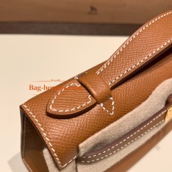ゴールド 37 /Gold ゴールド金具 Pochette--019 全手縫いエルメス ポシェットケリー kelly pochette  Epsom ヴォーエプソン 