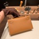 エルメス ポシェットケリー kelly pochette  Epsom ヴォーエプソン ゴールド 37 /Gold シルバー金具 Pochette--020 全手縫い