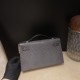 リザード エルメス ポシェットケリー kelly pochette  84 Gris Fonce