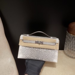 リザード エルメス ポシェットケリー kelly pochette 1B/Ombre   オンブレ