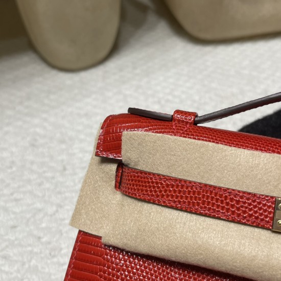 リザード エルメス ポシェットケリー kelly pochette Q5/ Rouse Casaque ルージュカザック リザード エルメス ポシェットケリー kelly pochette Q5/ Rouse Casaque ルージュカザック