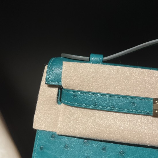 オーストリッチ エルメス ポシェットケリー kelly pochette U4/Vert Vertigo ヴェールヴェルティゴ オーストリッチ エルメス ポシェットケリー kelly pochette U4/Vert Vertigo ヴェールヴェルティゴ