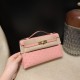 オーストリッチ エルメス ポシェットケリー kelly pochette  94/Terre Cuite  テリキュート