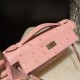 オーストリッチ エルメス ポシェットケリー kelly pochette  94/Terre Cuite  テリキュート