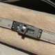 オーストリッチ エルメス ポシェットケリー kelly pochette  4Z/Gris Mouette  グリムエット
