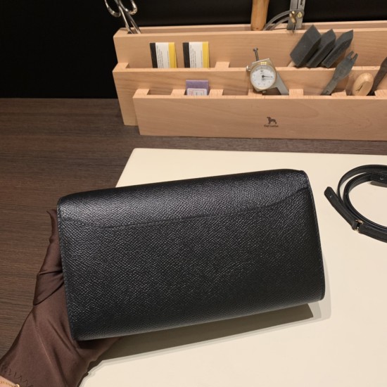 ケリーロング トゥー・ゴー Kelly to go  ヴォーエプソン epsom  89/Black (Noir) ブラック ゴールド金具   kellyto-027 全手縫い