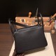 エルメス リンディ26 Clemence トリヨンクレマンス ブラック 89/ Black (Noir) シルバー金具 lindy26-011 全手縫い