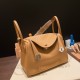 エルメス リンディ26 Clemence トリヨンクレマンス ビスキュイ 4B /Biscuit シルバー金具 lindy26-013 全手縫い