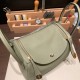 エルメス リンディ26 Clemence トリヨンクレマンス セージ Q1/ Sauge ゴールド金具 lindy26-017 全手縫い