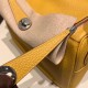 エルメス リンディ26 Clemence トリヨンクレマンス ジョーヌアンブル 9D /Jaune Ambre シルバー金具 lindy26-018 全手縫い