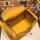 エルメス リンディ26 Clemence トリヨンクレマンス ジョーヌアンブル 9D /Jaune Ambre シルバー金具 lindy26-018 全手縫い