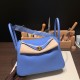 エルメス リンディ26 Clemence トリヨンクレマンス ブルーパラダイス 2T /Blue Paradise ゴールド金具 lindy26-036 全手縫い