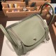 エルメス リンディ26 Clemence トリヨンクレマンス セージ Q1 /Saugeシルバー金具 lindy26-041 全手縫い