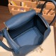 エルメス リンディ26 Clemence トリヨンクレマンス ディープブルー S4/ Deep Blue  S4/ Deep Blue lindy26-046 全手縫い