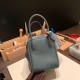 エルメス リンディ26 Clemence トリヨンクレマンス ブルーオラージュ Y7 /Blue Orage シルバー金具 lindy26-050 全手縫い