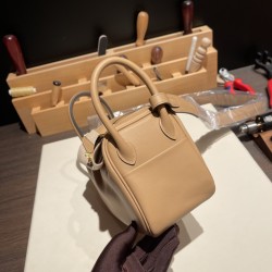 エルメス リンディミニ19 Mini Lindy  swift スイフト チャイ 0M/Chai& モーヴシルベストルX9 /Mauve Sylindyminiestre  ゴールド金具  lindymini-009 