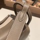 エルメス リンディミニ19 Mini Lindy 8C /Elephant Grey   グリエレファント 8C /Elephant Grey   シルバー金具  lindymini-025 全手縫い