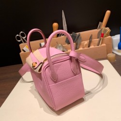 エルメス リンディミニ19 Mini Lindy Clemence トリヨンクレマンス モーヴシルベストル X9/ Mauve Sylindyminiestre   ゴールド金具   lindymini-105 全手縫い