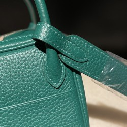 【Mini Lindy Clemence（TC）】トリヨンクレマンス ×U4 ヴェールヴェルティゴ 柔らかなミドルグリーン 日常に彩りを添える可愛らしい大容量ミニバッグ