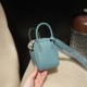 【Mini Lindy Clemence（TC）】柔らかな「7G シエル」× クレマンスレザー 空のようなクリアブルー 日常に風を感じる可愛らしい大容量ミニバッグ