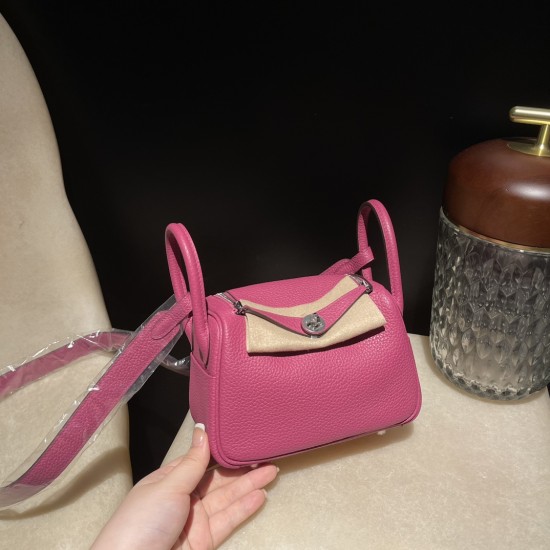 【Mini Lindy Clemence(TC)】柔らかなマゼンタパープル × シルバー金具 大人のエレガンスと可愛らしさを兼ね備えた日常必須ミニバッグ 【Mini Lindy Clemence(TC)】柔らかなマゼンタパープル × シルバー金具 大人のエレガンスと可愛らしさを兼ね備えた日常必須ミニバッグ