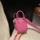 【Mini Lindy Clemence(TC)】柔らかなマゼンタパープル × シルバー金具 大人のエレガンスと可愛らしさを兼ね備えた日常必須ミニバッグ 【Mini Lindy Clemence(TC)】柔らかなマゼンタパープル × シルバー金具 大人のエレガンスと可愛らしさを兼ね備えた日常必須ミニバッグ