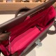 エルメス ケリー  21cm Mini2424 0G /Rouge Sellier& 0D /Rose Mexico シルバー金具 全手縫い