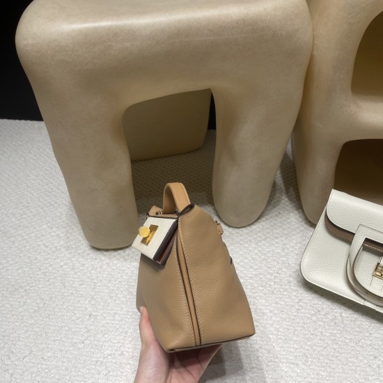 2424mini 0M/Chai×6C/Cuivre×I2/Nata 金色金具｜落ち着きのマルチカラー 大人のミニバッグ