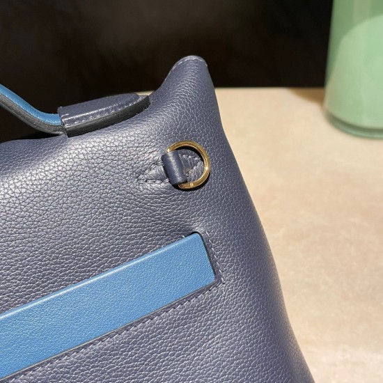 【人気爆品】 Blue nuit ブルーニュイ@sw 78/Blue Marine  ブルーマリン 2424mini 地味でノンチャラントなミニバッグ｜肩紐可変＆ツートンカラー