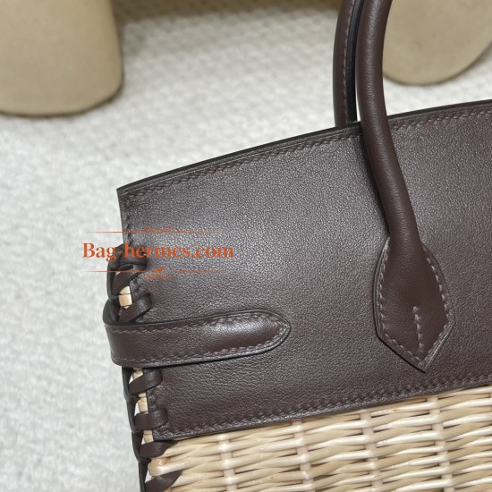 0G/Rouge Sellier  ルージュセリエ  Birkin picnic ピクニックバッグ  ピクニックに最も贅沢なギア、一目惚れの竹編みバッグ