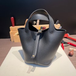 ピコタンロック18/PM トリヨンクレマンス ブラック89/Black(Noir)  ゴールド金具 Picotin18-037 全手縫い