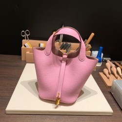 ピコタンロック18/PM トリヨンクレマンス X9/Mauve Sylvestre モーヴシルベストル ゴールド金具 Picotin18-077 全手縫い