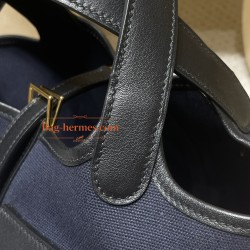 ピコタンロック18/PM  cargo picotin ブラック ツイルアッシュ  78/Blue Marine  ブルーマリン ゴールド金具 全手縫い