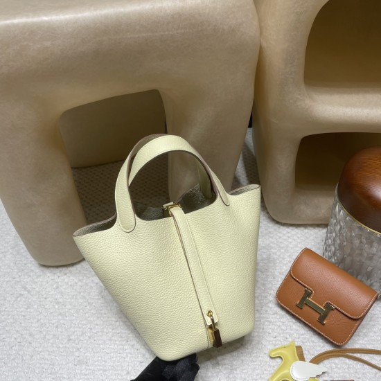 ピコタンロック18/PM New stock picotin I8 Jaune Milton ジョーヌミルトン ジョーヌミルトン【2024年春夏新色】 シルバー金具 全手縫い ピコタンロック18/PM New stock picotin I8 Jaune Milton ジョーヌミルトン ジョーヌミルトン【2024年春夏新色】 シルバー金具 全手縫い