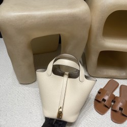 ピコタンロック18/PM  トリヨンクレマンス CLEMENCE   TC  picotin I8  S2/ /Trench トレンチ 【2024年春夏新色】 ゴールド金具 全手縫い