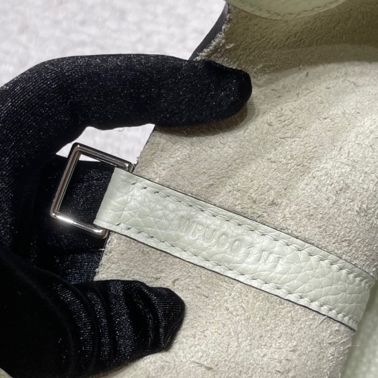 ピコタンロック18/PM トリヨンクレマンス CLEMENCE  TC  0S vertdeau ヴェールフィズ  ‌Hermes Vert fizz シルバー金具 全手縫い
