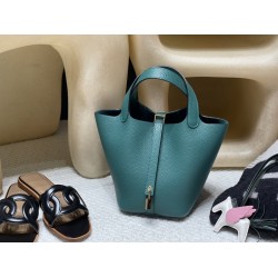 ピコタンロック18/PM トリヨンクレマンス CLEMENCE  TC  Z6/Malachite  マラカイト ゴールド金具 全手縫い