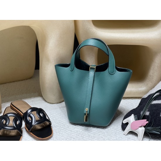 ピコタンロック18/PM トリヨンクレマンス CLEMENCE TC Z6/Malachite マラカイト ゴールド金具 全手縫い ピコタンロック18/PM トリヨンクレマンス CLEMENCE TC Z6/Malachite マラカイト ゴールド金具 全手縫い