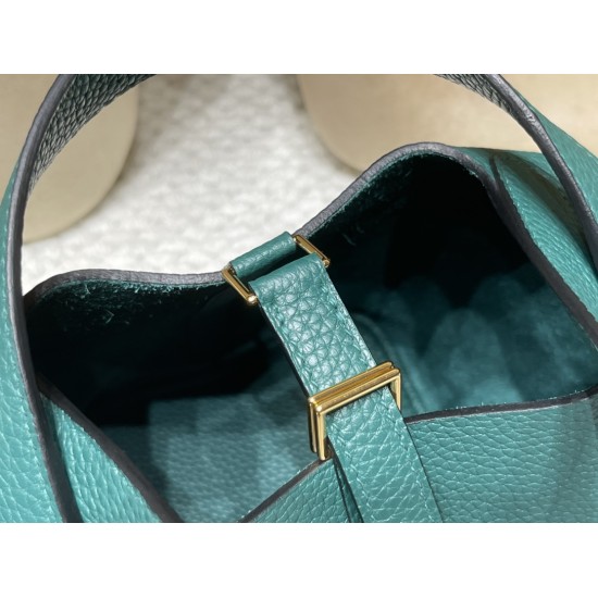 ピコタンロック18/PM トリヨンクレマンス CLEMENCE TC Z6/Malachite マラカイト ゴールド金具 全手縫い ピコタンロック18/PM トリヨンクレマンス CLEMENCE TC Z6/Malachite マラカイト ゴールド金具 全手縫い